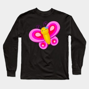 Pretty Butterfly Long Sleeve T-Shirt